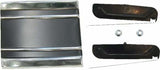 1969-1972 Chevrolet Trucks; Cab Lower Molding-Black-Left-69