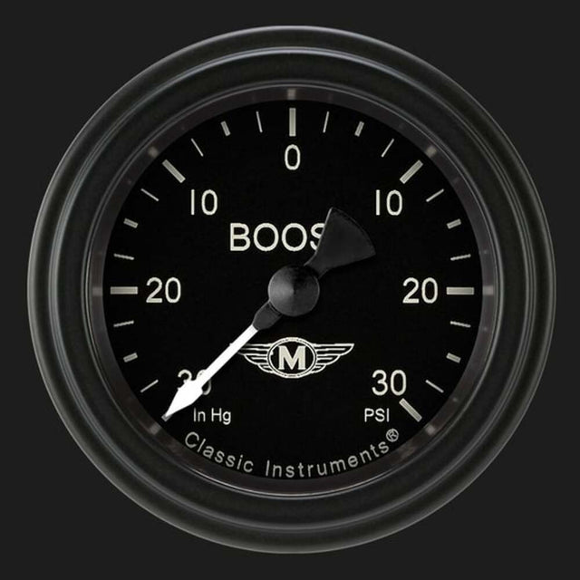 Moal Bomber 2 1/8" Boost/Vac Gauge MA141BLF