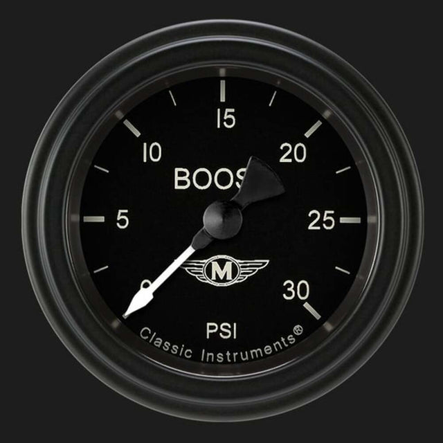 Moal Bomber 2 1/8" Boost Gauge, 30 psi MA142BLF
