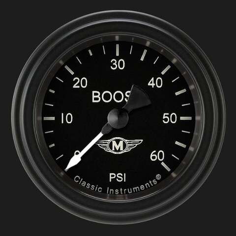 Moal Bomber 2 1/8" Boost Gauge, 60 psi MA143BLF