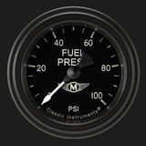 Moal Bomber 2 1/8" Fuel Pressure Gauge, 100 psi MA146BLF