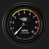 Classic Instruments Moal Bomber 2 1/8" Tachometer MA183BLF