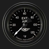 Moal Bomber 2 1/8" Outside Air Temp. Gauge MA199BLF