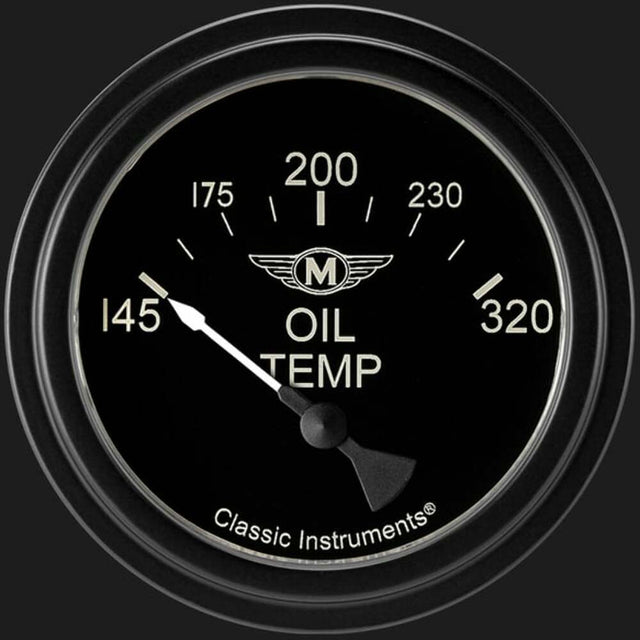 Moal Bomber 2 5/8" Oil Temperature Gauge MA228BLF