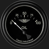 Moal Bomber 2 5/8" Oil Pressure Gauge MA281BLF