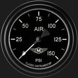 Moal Bomber 2 5/8" Air Pressure Gauge MA318BLF