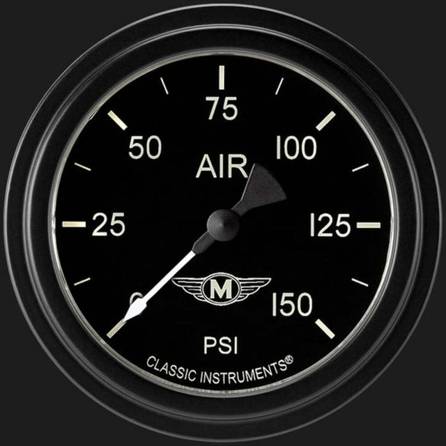 Moal Bomber 2 5/8" Air Pressure Gauge MA318BLF