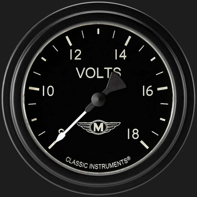 Moal Bomber 2 5/8" Voltage Gauge MA330BLF