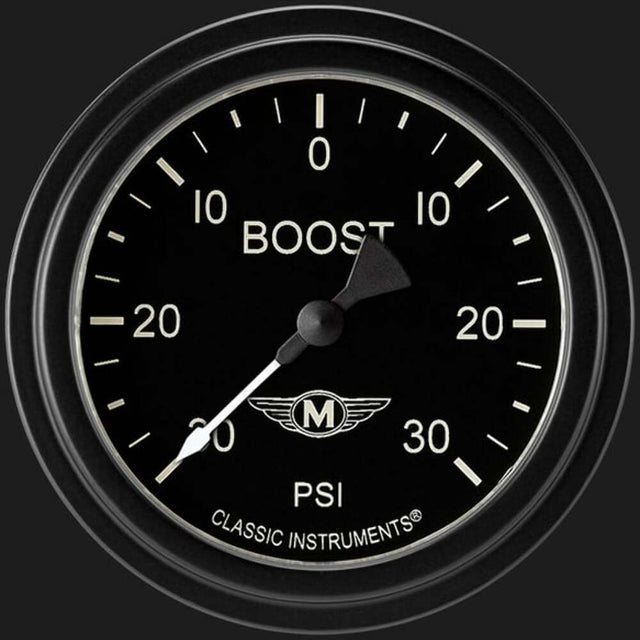 Moal Bomber 2 5/8" Boost/Vac Gauge MA341BLF