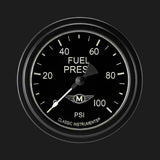 Moal Bomber 2 5/8" Fuel Pressure Gauge, 100 psi MA346BLF