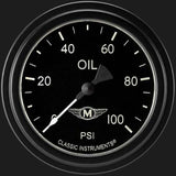 Moal Bomber 2 5/8" Oil Pressure Gauge MA381BLF