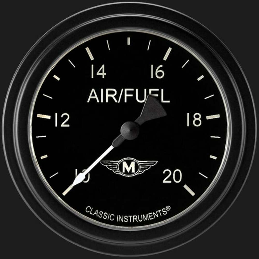 t Moal Bomber 2 5/8" Air Fuel Ratio Gauge MA394BLF Classic Instruments