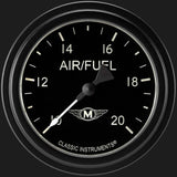 t Moal Bomber 2 5/8" Air Fuel Ratio Gauge MA394BLF Classic Instruments