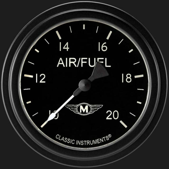 t Moal Bomber 2 5/8" Air Fuel Ratio Gauge MA394BLF Classic Instruments