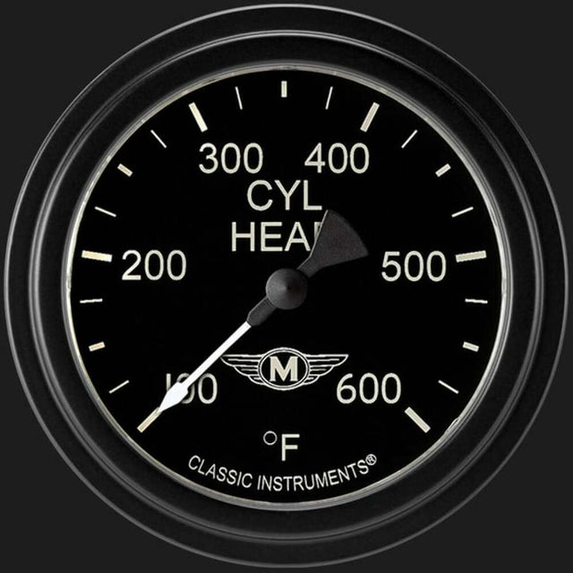t Moal Bomber 2 5/8" Cylinder Head Temp. Gauge MA397BLF Classic Instruments