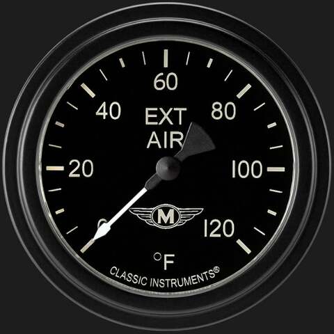 Moal Bomber 2 5/8" Outside Air Temp Gauge MA399BLF