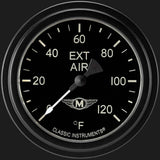 t Moal Bomber 2 5/8" Outside Air Temp Gauge MA399BLF Classic Instruments