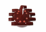 Ignition Distributor t Mallory 221B Mallory Marine Distributor Cap, Flat Mallory mallory-221b-mallory-marine-distributor-cap-flat