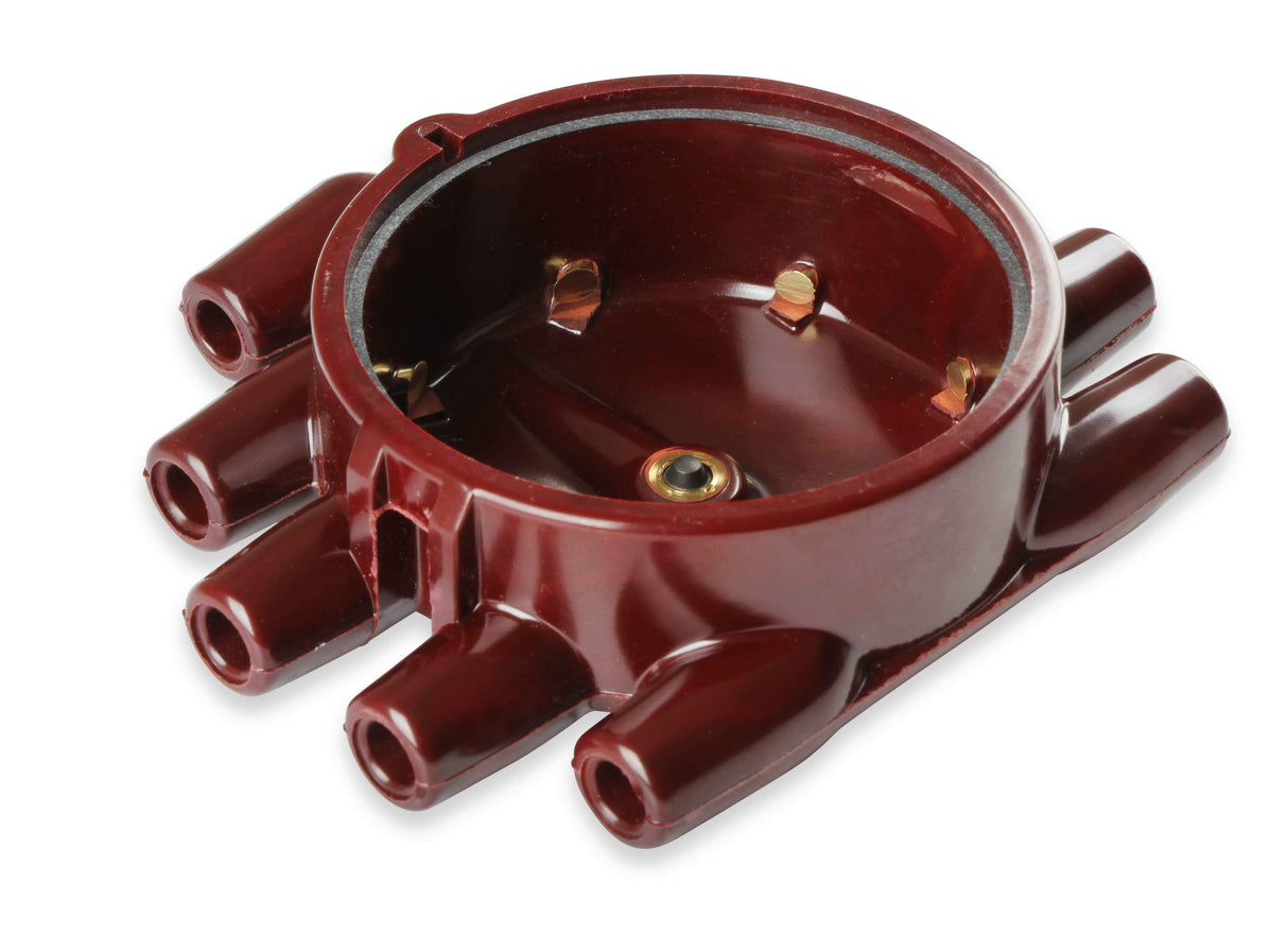 Ignition Distributor t Mallory 221B Mallory Marine Distributor Cap, Flat Mallory mallory-221b-mallory-marine-distributor-cap-flat