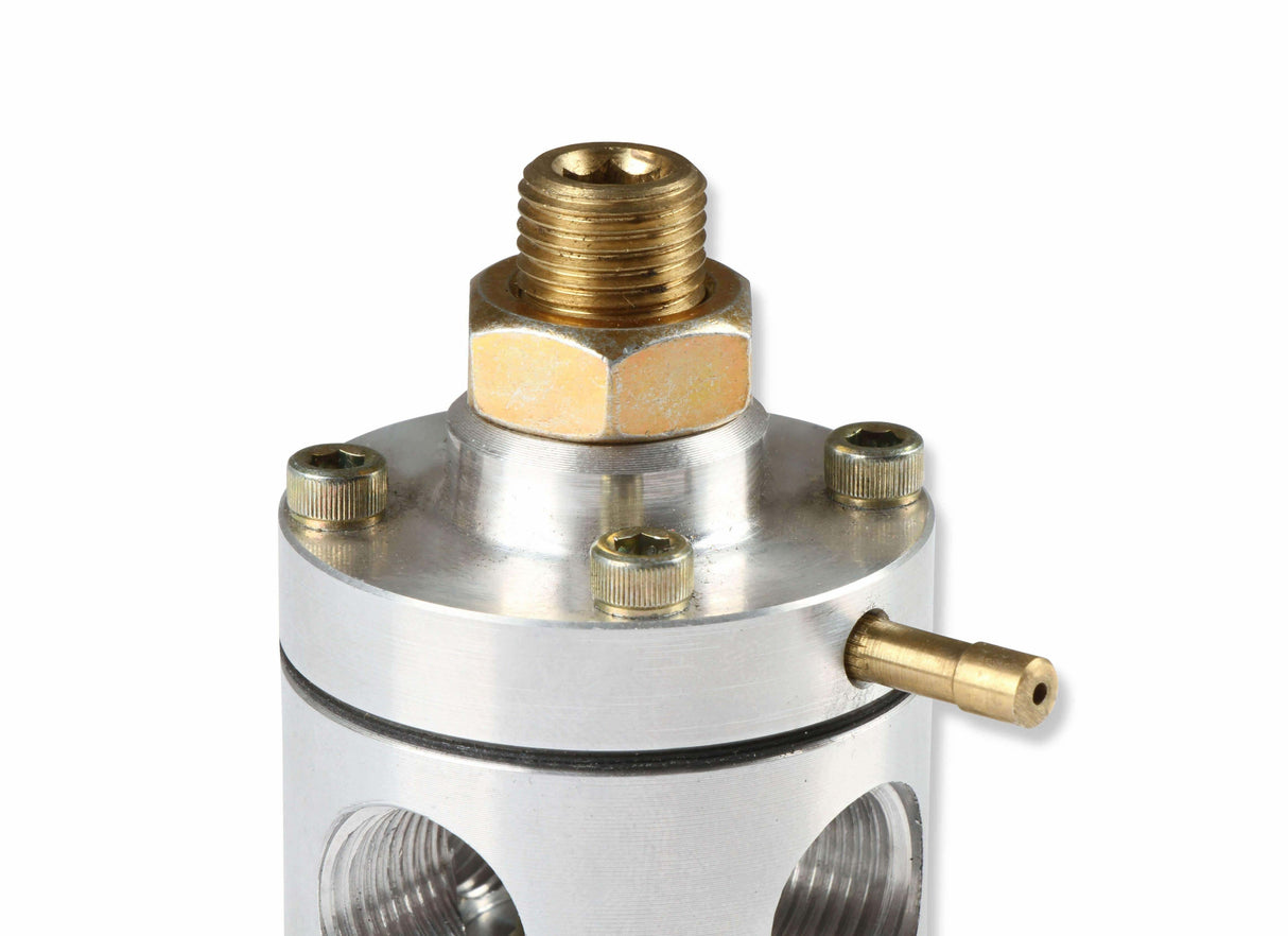 t Mallory 29387 - 3 Port Bypass Regulator - Billet aluminum housing Mallory
