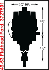 t Mallory 3727501 Unilite Distributor, 1949-53 Flathead Ford Mallory