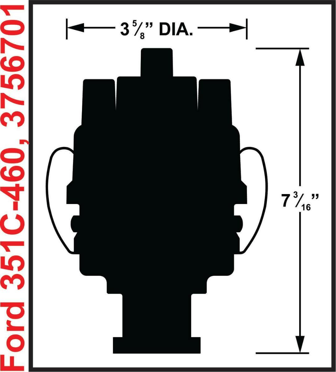 Ignition Distributor t Mallory 3756701 Unilite Distributor for Ford 351C 351M 400 429 460 V8's Mallory mallory-3756701-unilite-distributor-fits-ford-351c-351m-400-429-460-v8s