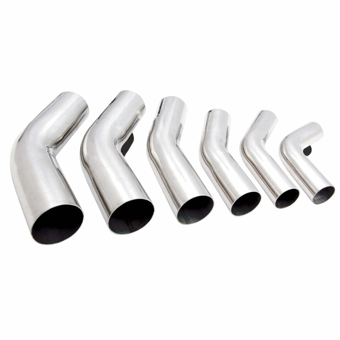 Mandrel Bend 304SS Polished 2.5 15deg 1.5D 6 Leg Exhaust Pipe-Xforce-MS250-15