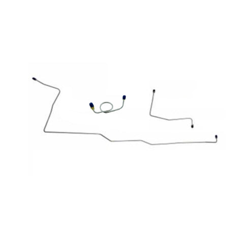 1964-1965 Ford Mustang Complete Brake Line Kit Manual Drums 6 Cylinder Steel MBLK04