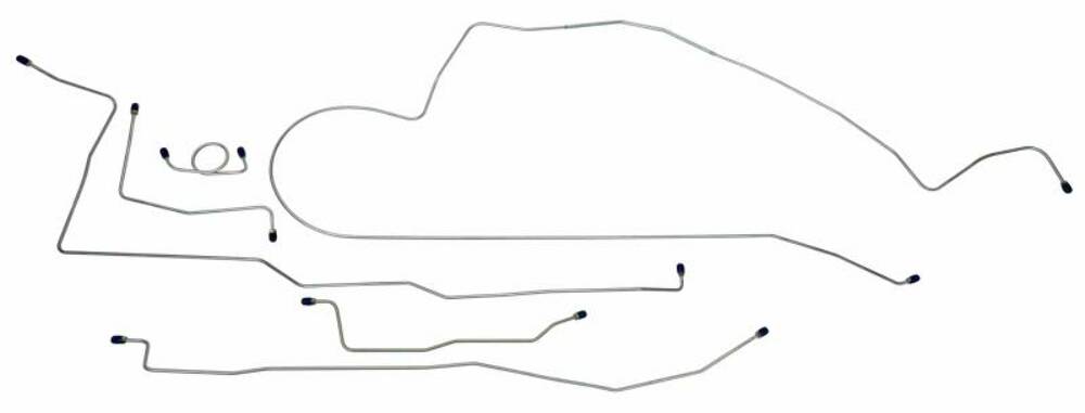 Fits 1964 - 1965 Ford Mustang Complete Brake Line Set MBLK04
