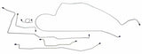Fits 1964 - 1965 Ford Mustang Complete Brake Line Set MBLK04
