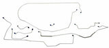 Fits 1967 Ford Mustang Complete Brake Line Set MBLK18