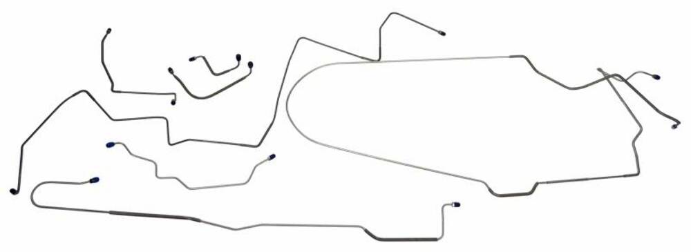 Fits 1972-1973 Ford Mustang Complete Brake Line Set MBLK47