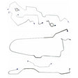 Complete Brake Line Kit Front Power Disc V8 Steel fits 1971 Ford Mustang Complete Brake Line MBLK54 Shafer's Classic Reproductions