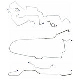 Complete Brake Line Kit Front Power Disc V8 Steel fits 1971 Ford Mustang Complete Brake Line MBLK54 Shafer's Classic Reproductions