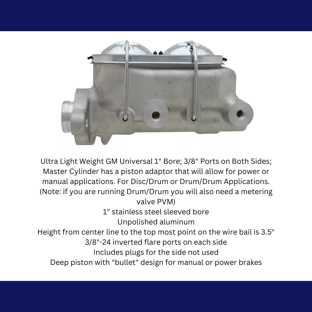 brake master cylinder stainless steel steel polished aluminum MBM