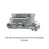 brake master cylinder aluminum chrome universal mc1321achft MBM