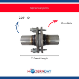 2.25" Inner Diameter Steel Exhaust Flange Repair Spherical Joint  MDSJ225