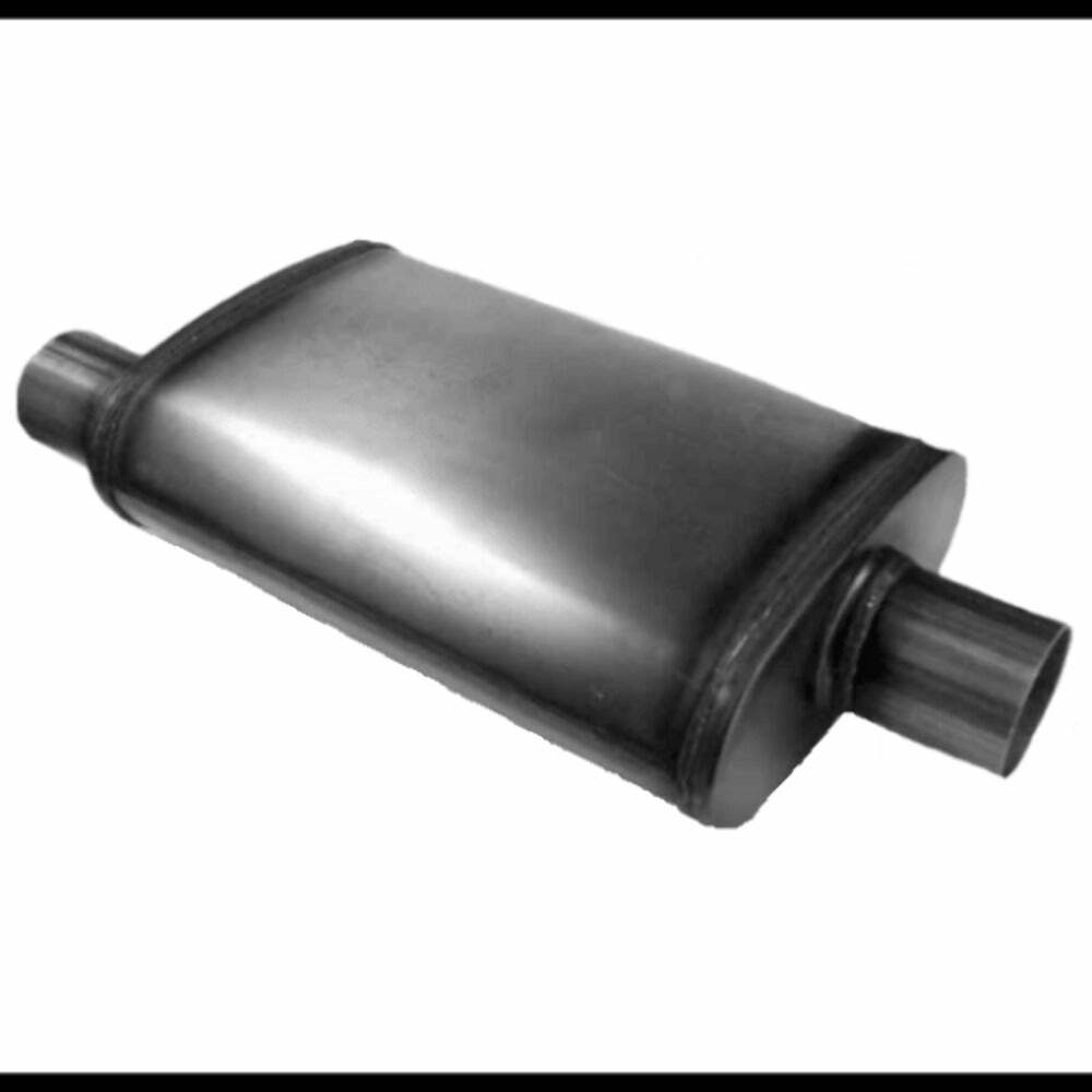 Jones Exhaust performance muffler 4 inch stainless steel aluminized steel steel mf1225