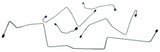 Fits 1967 Ford Mustang Front Brake Line Set MFB019