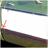 1969-1972 Chevrolet Blazer; Cab Molding - Lower - Black MFB70LH
