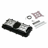 Holley Mid-Rise Plenum Base Adapter Kit - GM LS1/LS2/LS6 - Black 300-267BK black aluminum