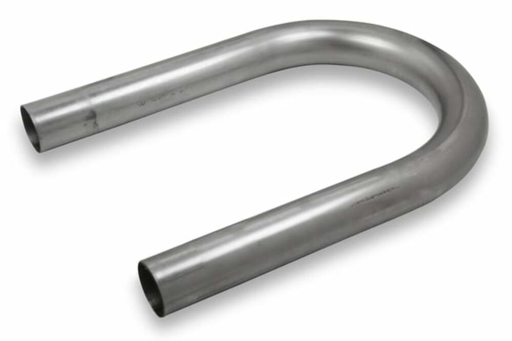 Hooker Super Competition Mild Steel,180 degree bend, Tube Size 2 1/4" OD, 16 Gauge U-Bend 12360HKR stainless steel