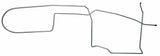 Fits 1964 Ford Mustang Long Gas Lines, Pump To Tank MLG004