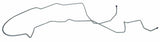 Fits 1976-1978 Ford Mustang Long Gas Line, Pump to Tank MLG018