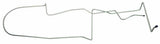 1965-1966 Ford Mustang Long Gas Line, Pump to Tank, 6 Cylinder, Steel MLG022