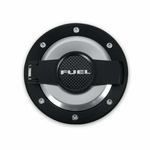 Fuel Door Assembly Aluminum Blck fits Dodge Challenger 2008-2020 Drake MO-210001