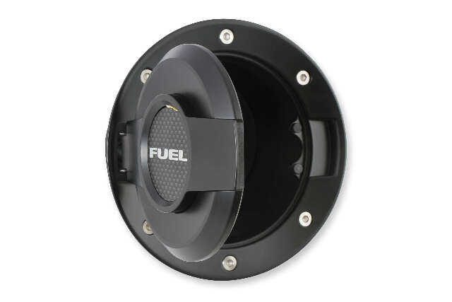 Fuel Door Assembly All Black fits Dodge Challenger 2008-20 Drake MO-210001-BLACK