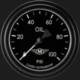 Moal Bomber 2 5/8" Oil Pressure Gauge MA381BLF