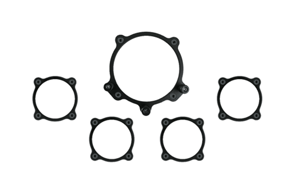 Moal Bomber 5-analog gauge Trim Bezel Set BZMA5GS