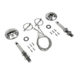 Modern Hood Pin Kit aluminum/SS fits Ford Mustang 15-19 Drake -FR3Z-6316892-LM muscle car stainless steel